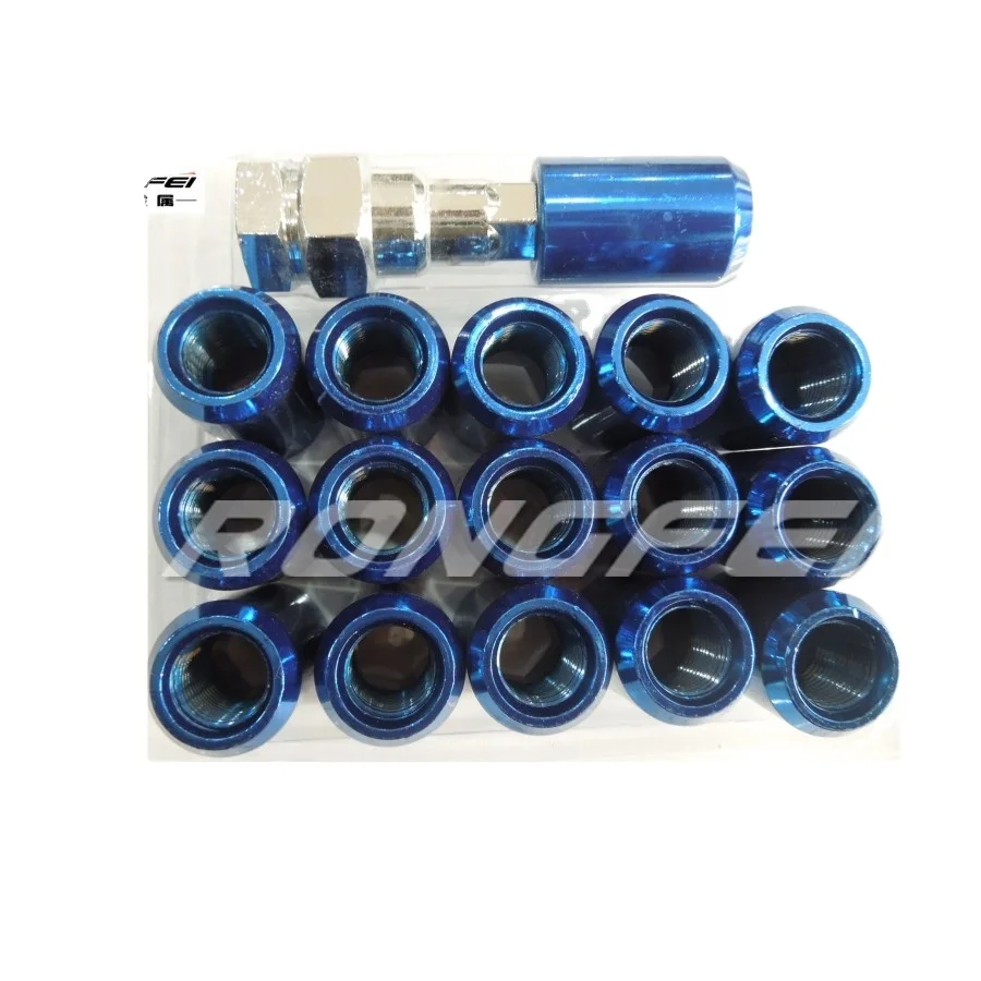 16+1 colorful sorket locking lug nuts