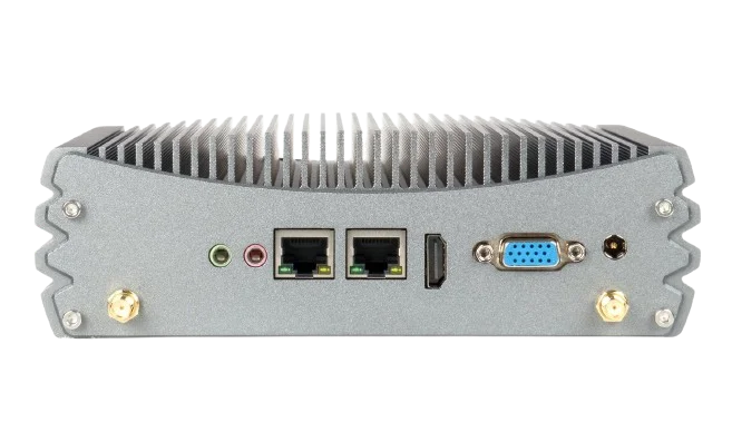 12th Gen Fanless Industrial support DDR5 i5-1235U embedded mini pc HD+VGA MI 2*COM 2*LAN  support 4G Industrial pc