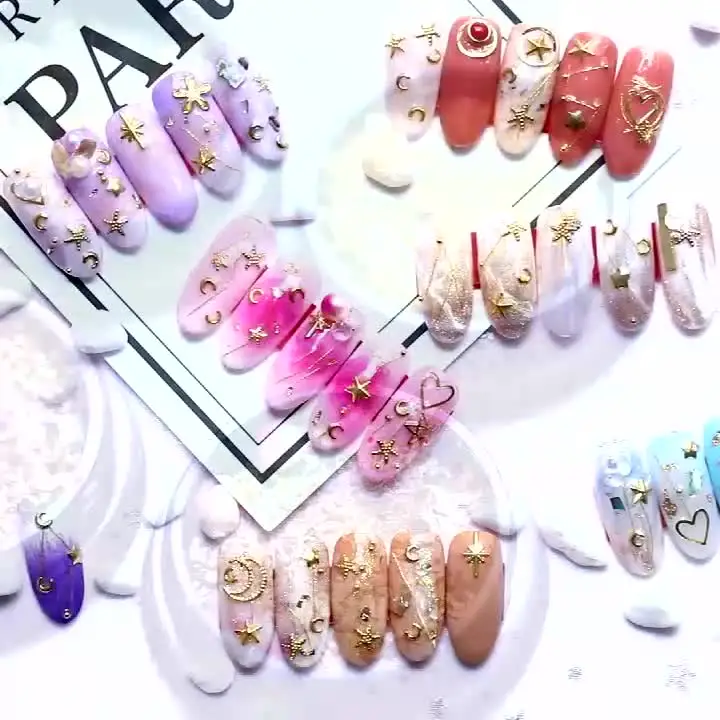 Nail Blitz Opal pink net red polarizing dream colorful snow velvet cloud brocade pink nail glitter ornaments nail accessories