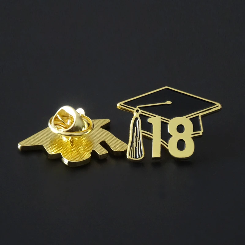 Custom Making University School Uniform Hat Souvenir Lapel Pins school metal badges with your logo graduation badges