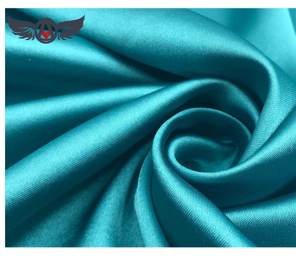 Low Price Dacron Dyed 100% Polyester Silk Rayon Crinkle Satin Fabric