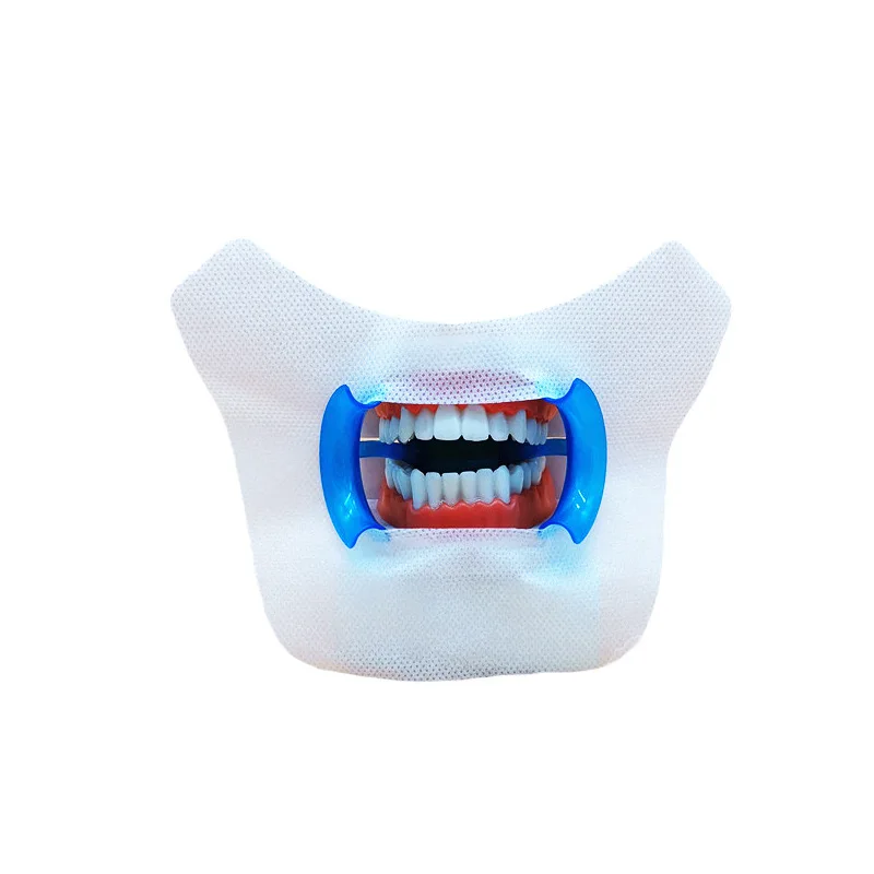 Dental whitening accessories mouth gauze face bibs dental mouth lips protection pad