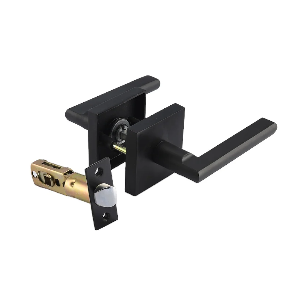 Safety Door Handle Locks Bedroom Door Lock Hardware Privacy Lever Handle Set for Home Bedroom