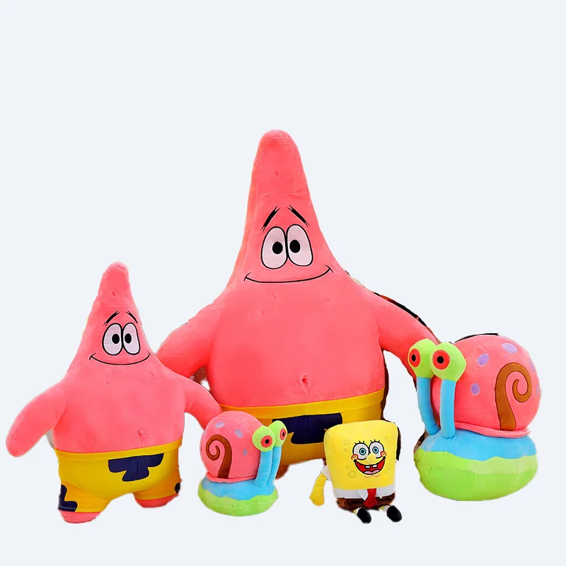 Patrick Star Plush Toy Set, Anime Figure Pillow Dolls, Birthday Gift for Fans