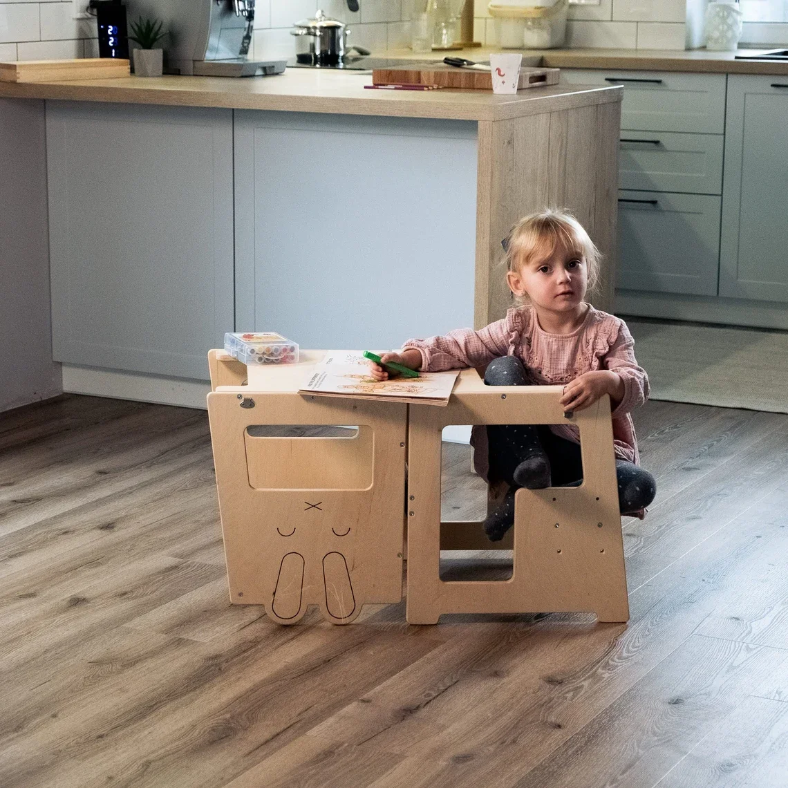 Toddler Kitchen Tower Learning Montessori Tower Kids Step Stool
