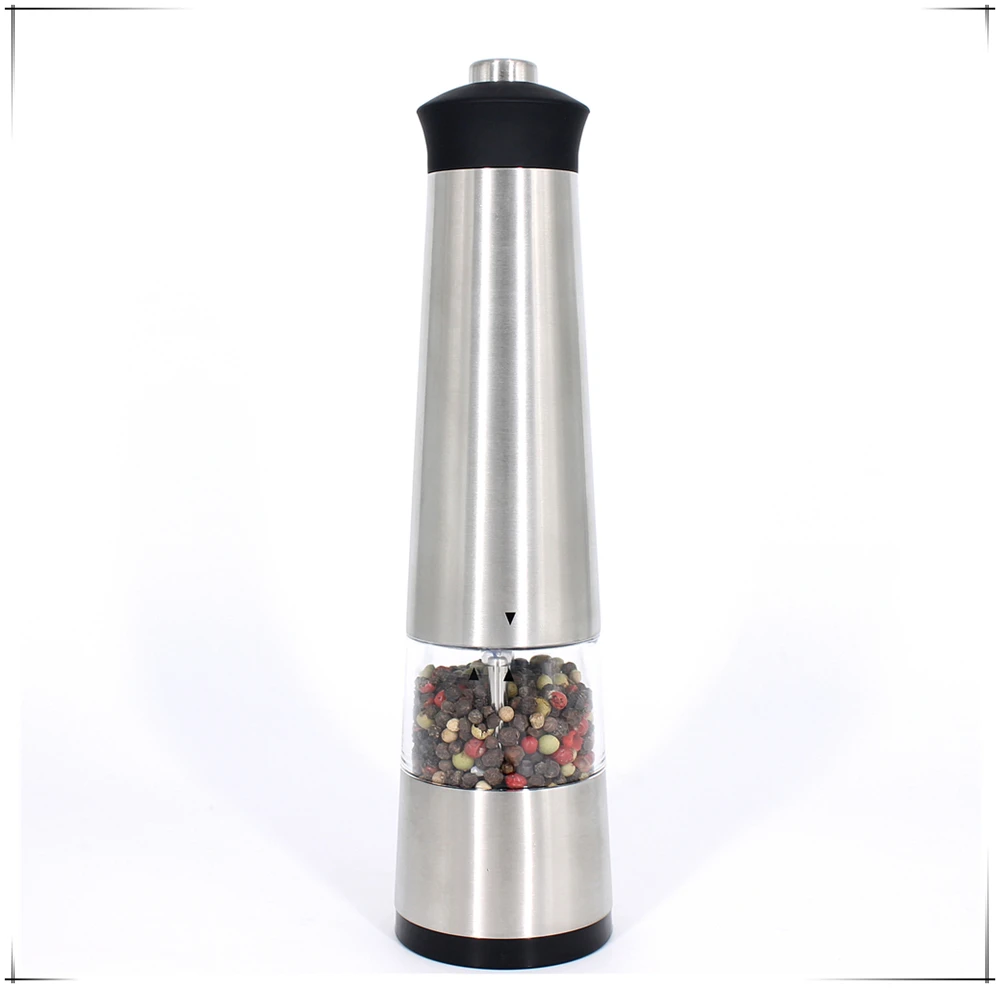 electric salt and pepper grinder LFGB CE RoHS approved spice mill tower design
