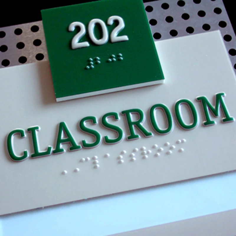 Exit Stainless Steel Wayfinding Signage Braille Sign for Building