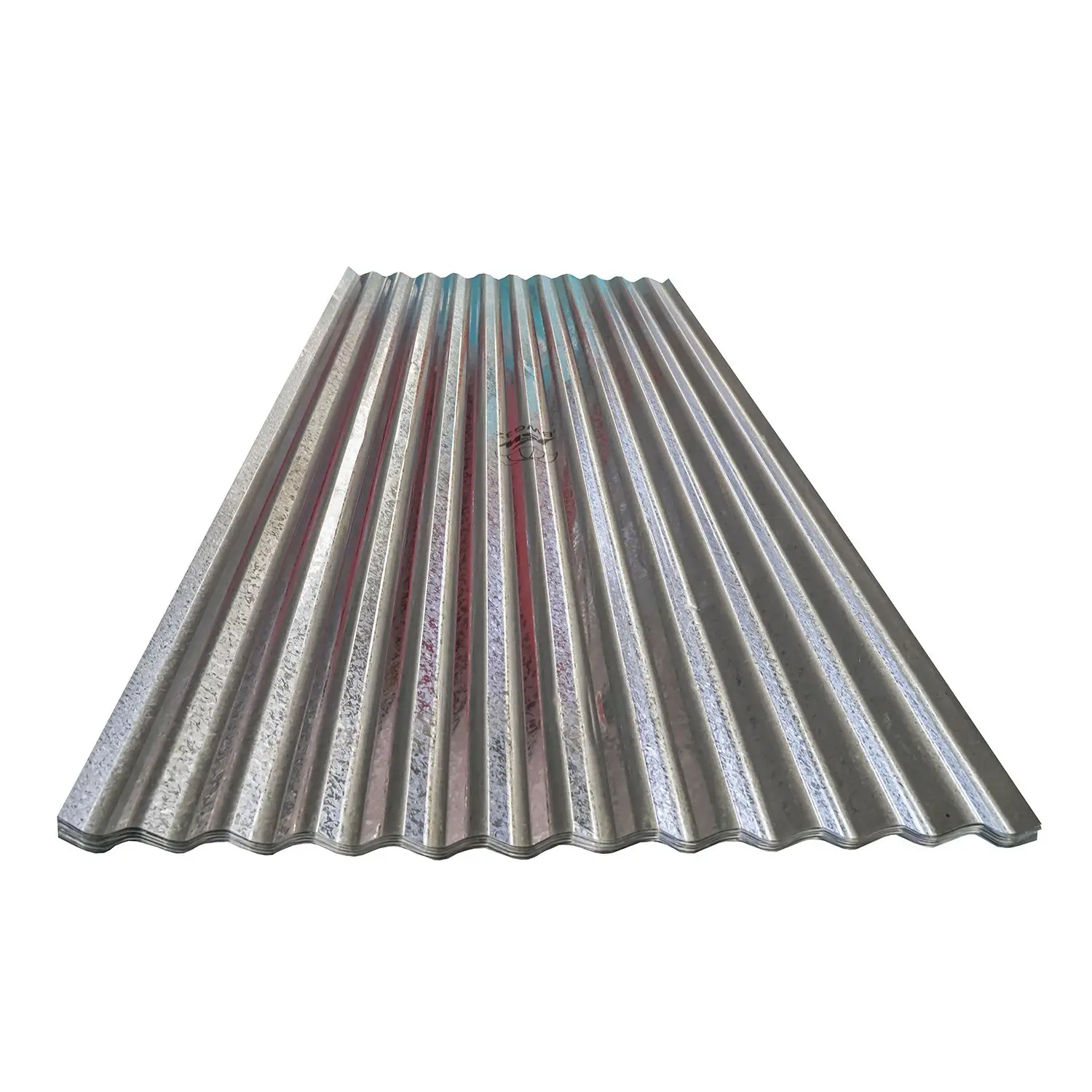 Wholesale 24 26 Gauge Gi Prepainted Long Span Galvanized Galvalume Colored Aluzinc Corrugated Metal Roofing Steel Sheet Price