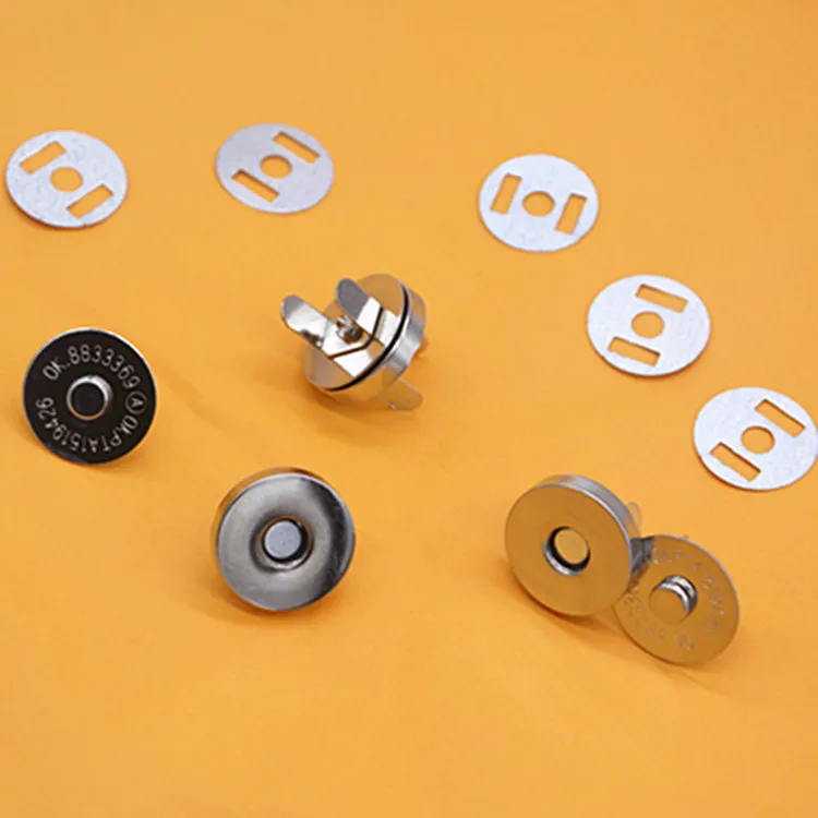 Factory Wholesale Magnet Button 18*4 Mm Magnetic Snap Buttons Magnetic Buckle For  Bag And Clothing