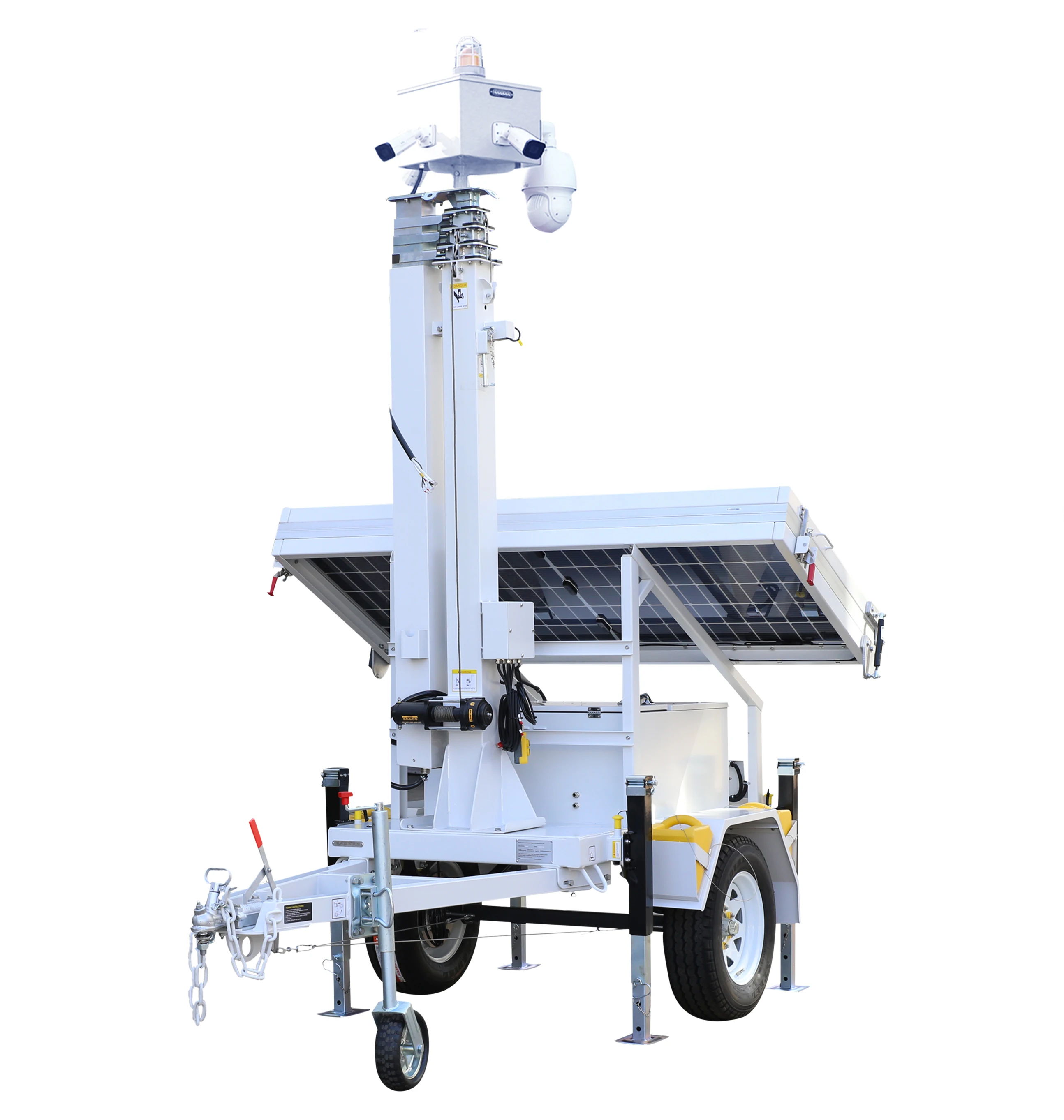 Hybrid 3KW Solar Power Generator Green Energy Trailer System Monocrystalline Solar Panel Trailer for sale