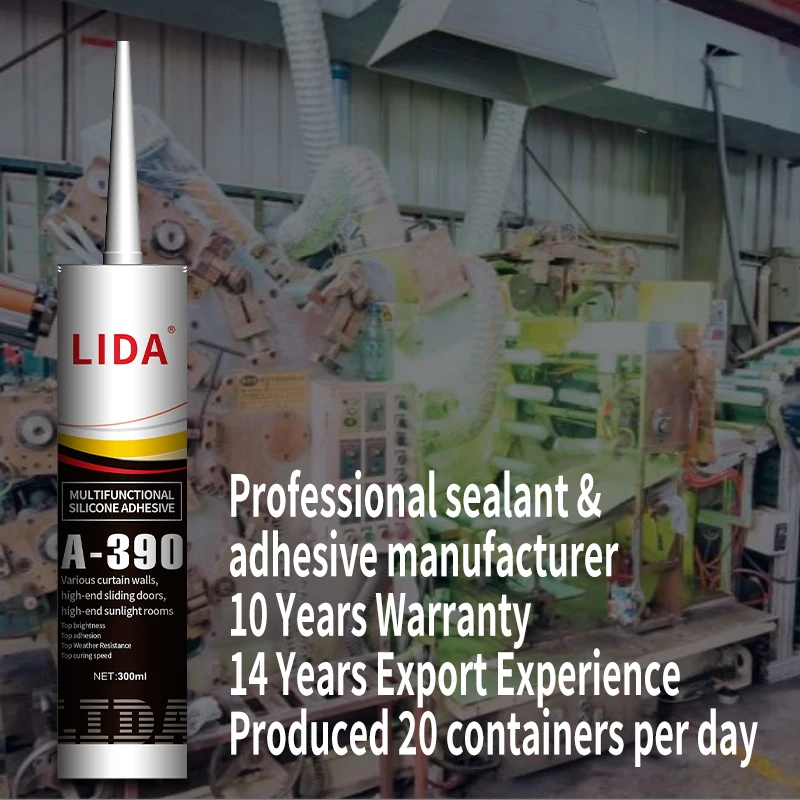 High-grade door and window bright black special rubber structure sealing waterproof quick-drying neutral silicone glue