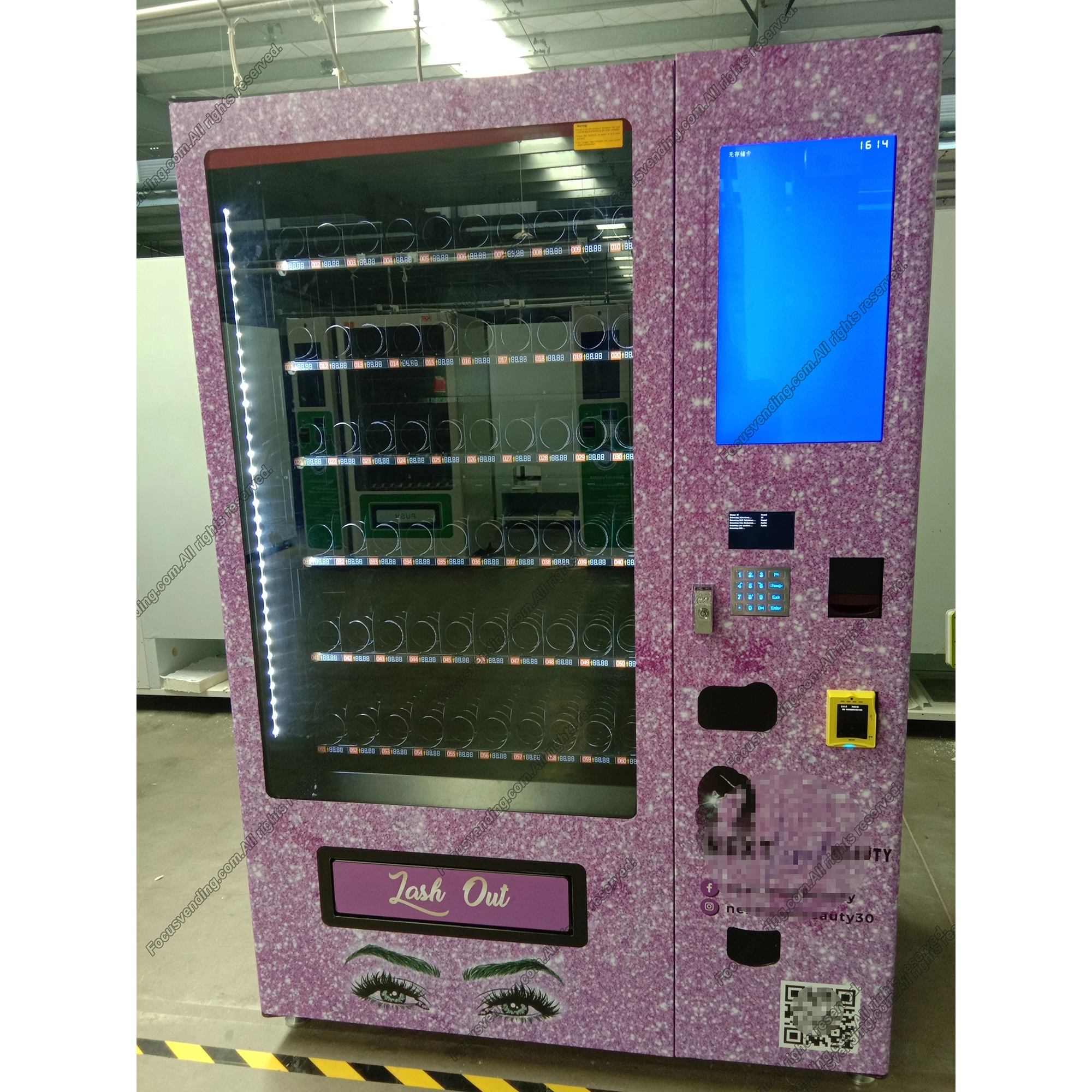Торговый автомат малого размера для косметических духов с ленточным конвейером торговые автоматы