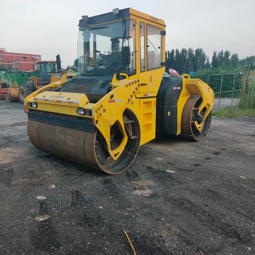 Used BOMAG BW203AD-4 BW203 Double drum road roller 15 ton big roller compactor cheap price for sale