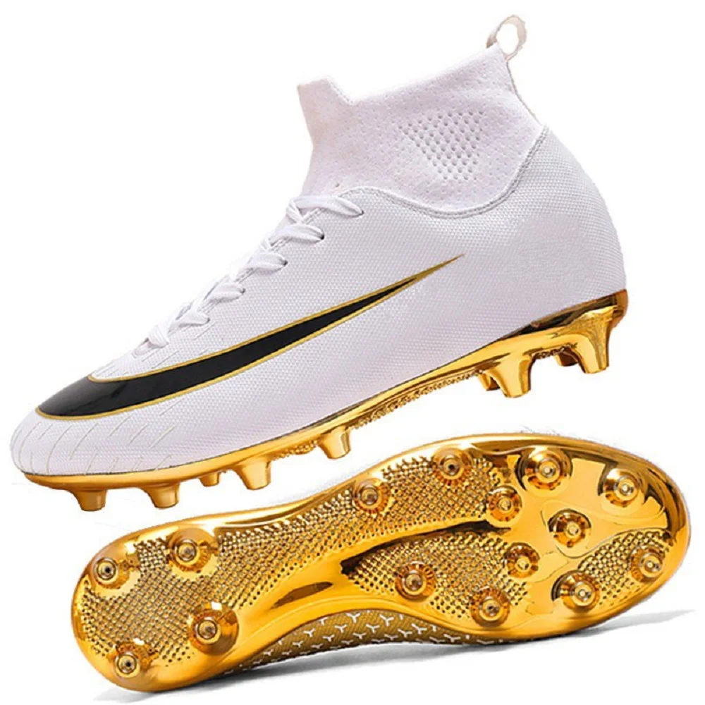 FREE SAMPLE Men Soccer Shoes Anti Training Outdoor Football Boots High Ankle Cleats Men Soccer Shoes