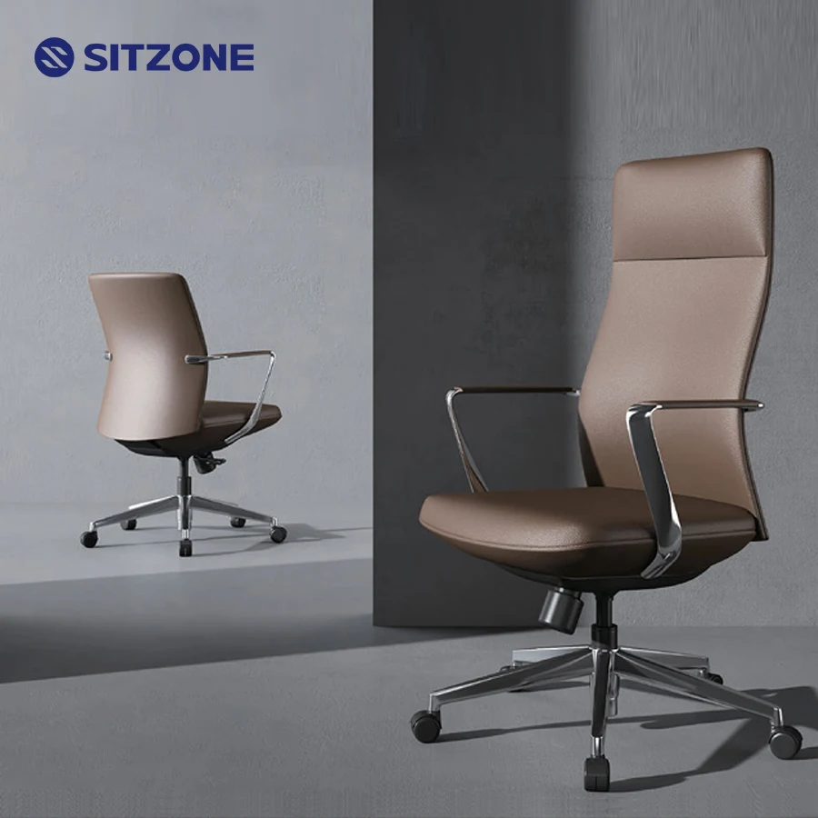 Ситзона Заводская цена высокая спина Исполнительный босс из искусственной кожи офисное кресло офисная мебель вращающееся кресло регулируемое кожаное кресло