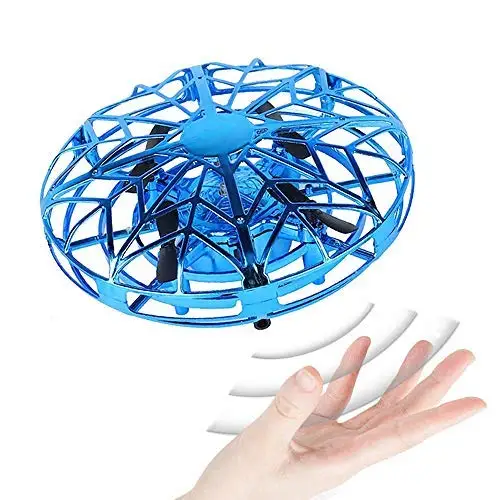 Mini Drone Flying Toy Hand Operated Drones for Kids or Adults Hands Free UFO Helicopter, Easy Indoor Outdoor Flying