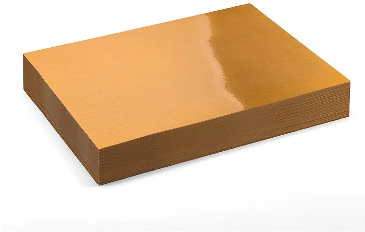 Strong Adhesion 50 Micron Brushed Golden PET Self Adhesive Mylar Film