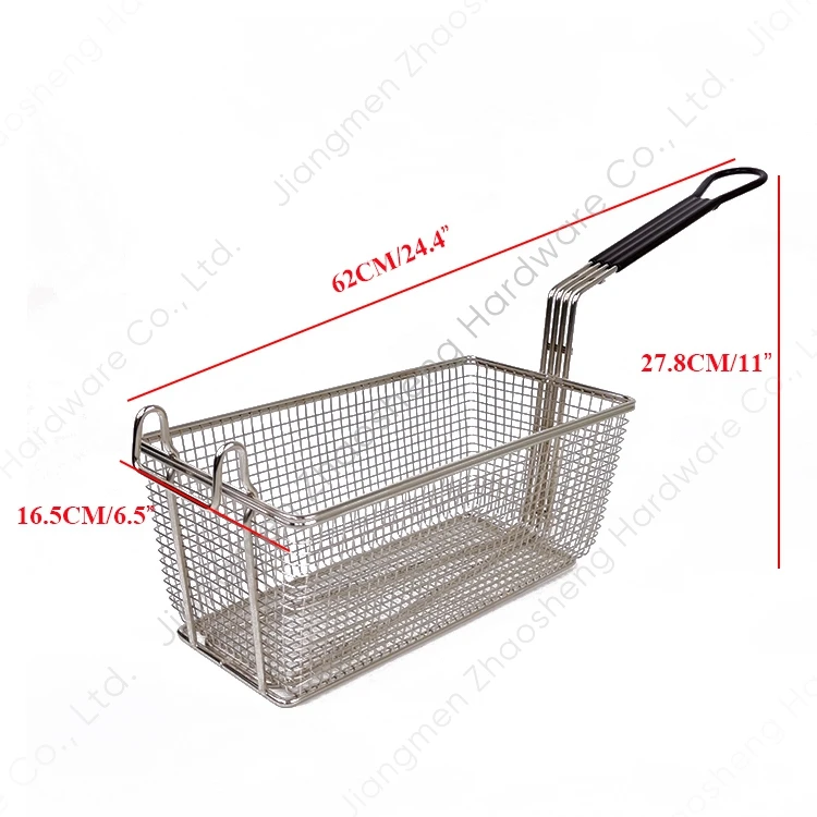 Industrial Custom Wire Mesh Metal Frying Chip Stainless Steel Deep Pressure Fryer Basket For Mcdonalds