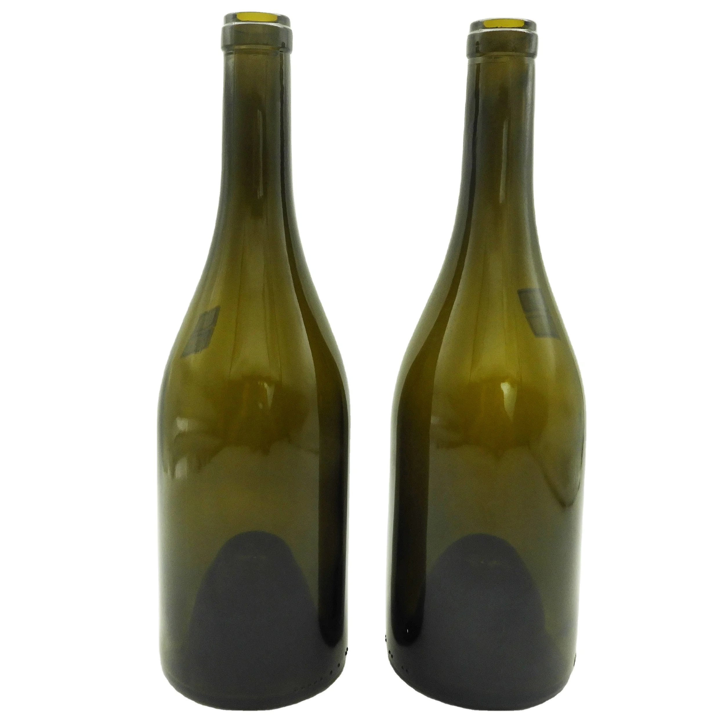 Empty 1500ml 750 ml 500 ml Colored Dark Emerald Champagne Green Burgundy Sealing Screw Cap Cheap Glass Wine Bottles