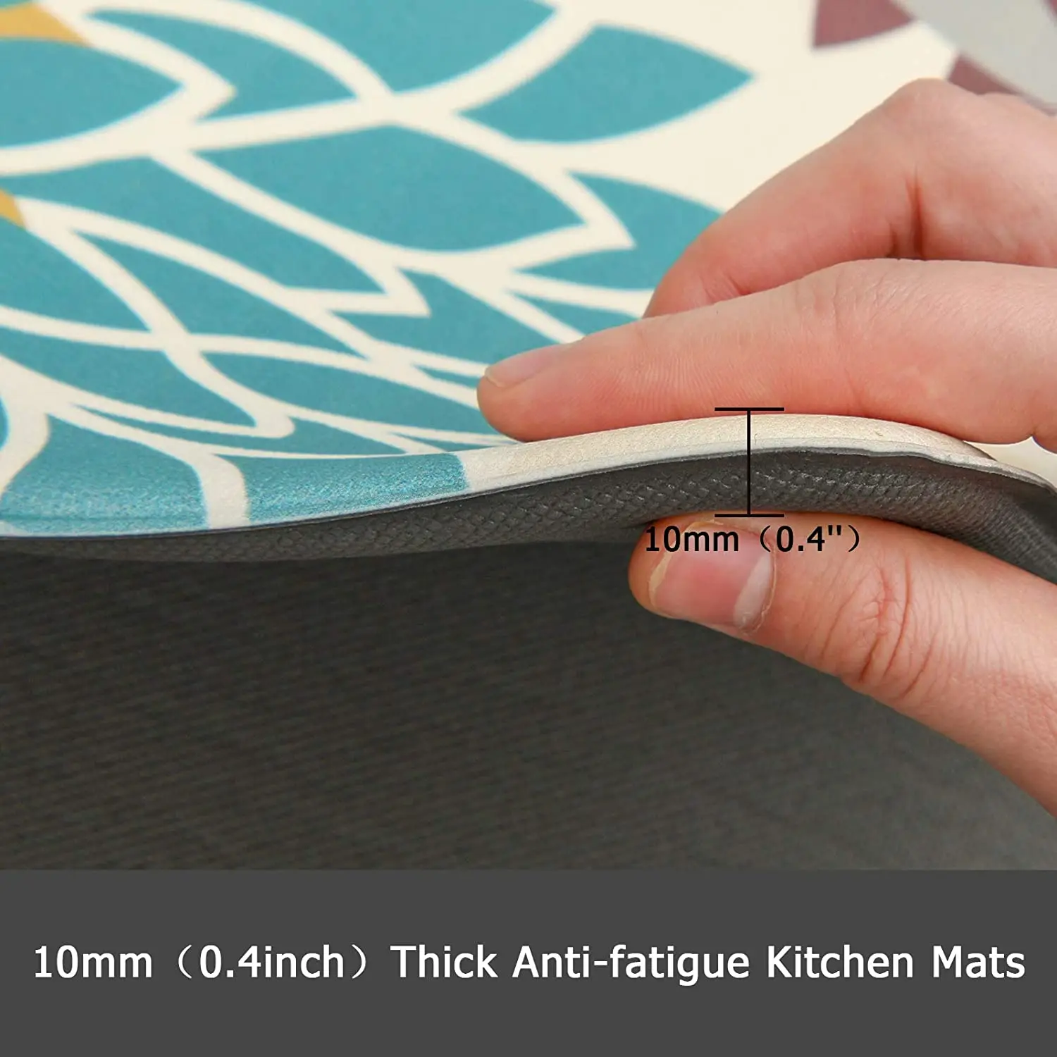 Waterproof indoor foot mat kitchen mat set of 2 anti fatigue comfort kitchen rug kitchen floor mats