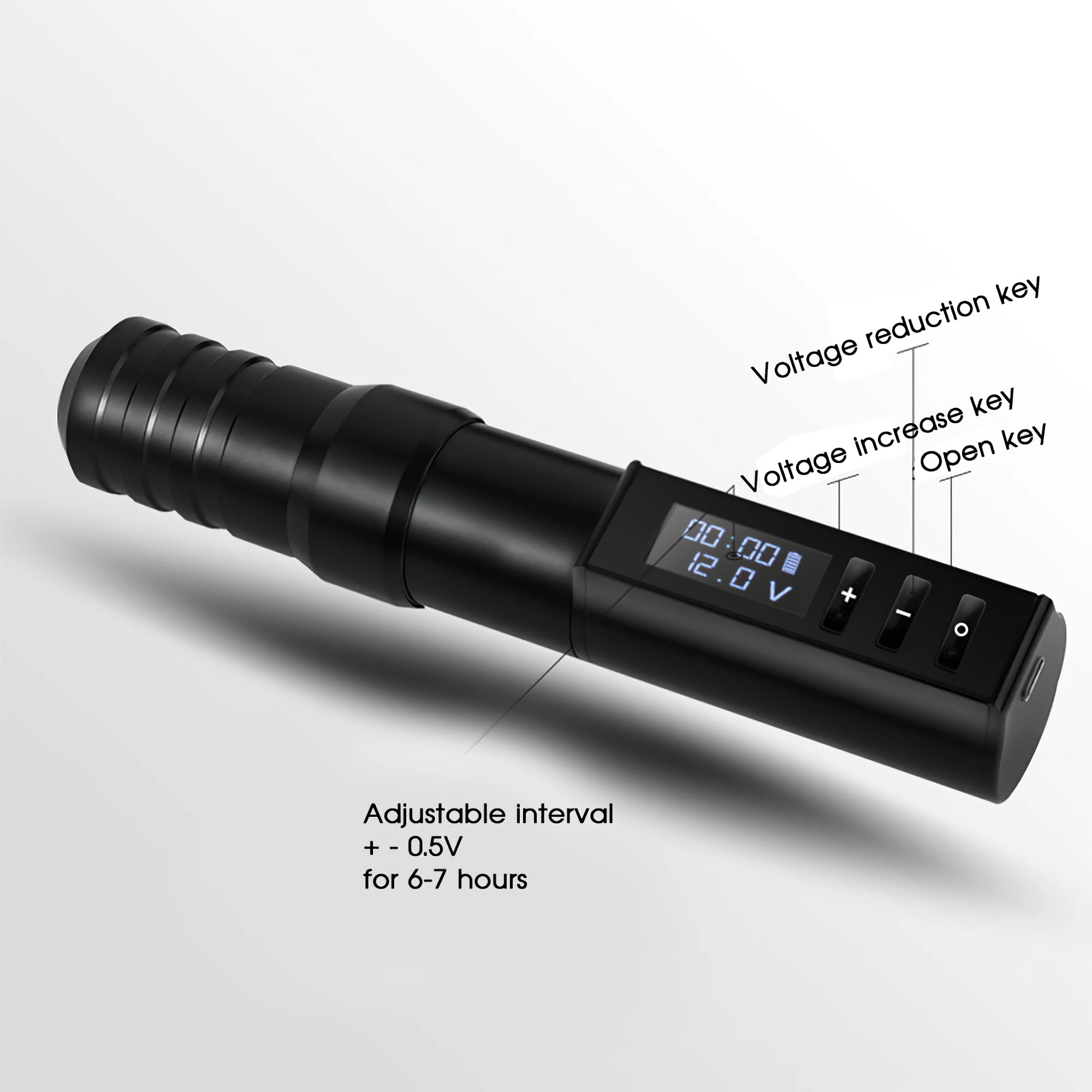 Ambition Hunter Professional Tattoo Machine 2200mAh LED Digital Wireless Tattoo Pen Machine for Body Art