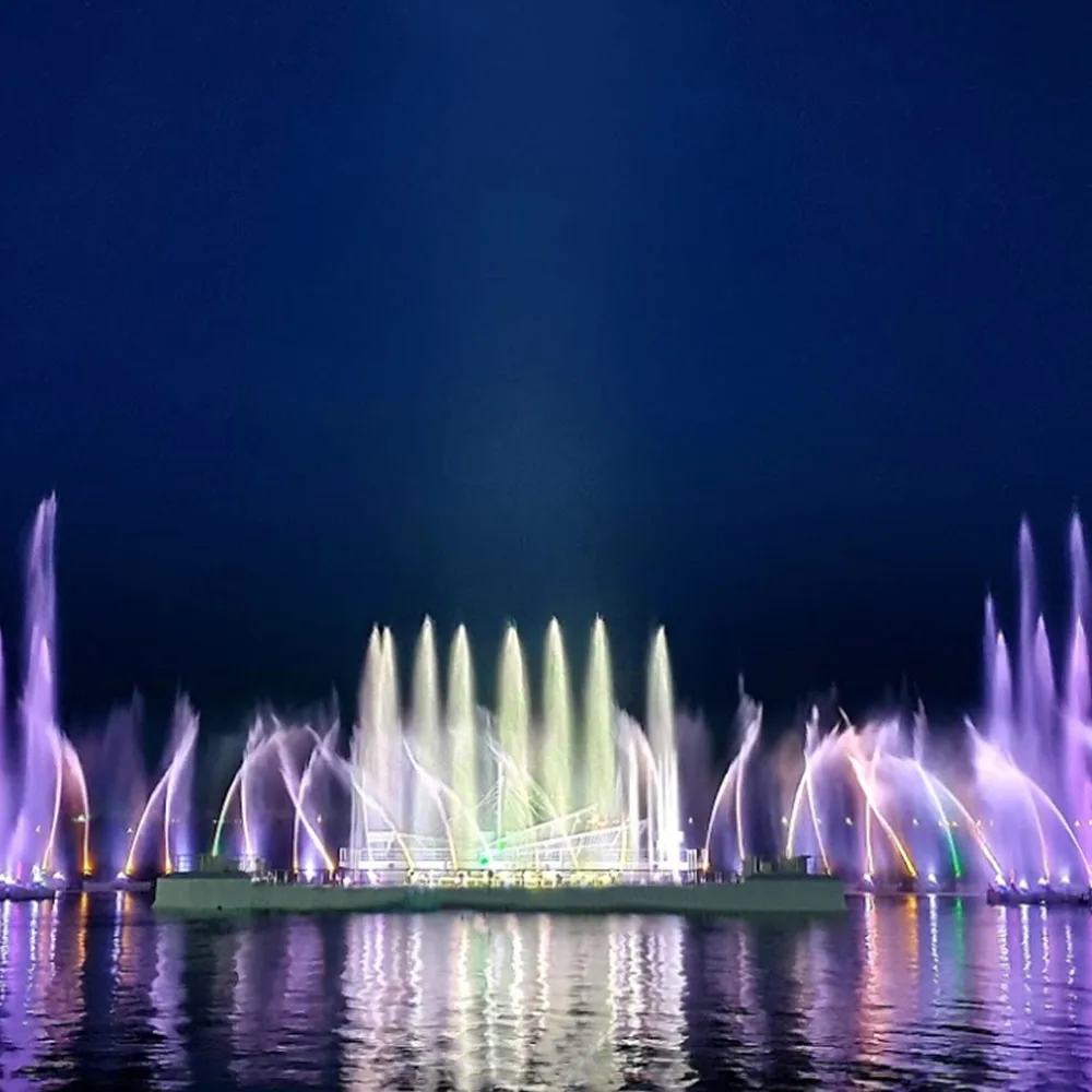 AWS New Design Large Swivel Jets Dancing Outdoor Water Fountain Music Control Water Fountains