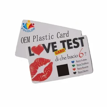 Customized Promotion Gife 0.76mm PVC Card Stress Mood Test Card