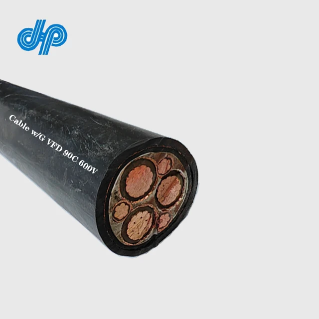 TRAY CABLE XHHW-2 or RW90/PVC, Shielded 600/1000 Volt Copper 3 or 4 Conductor