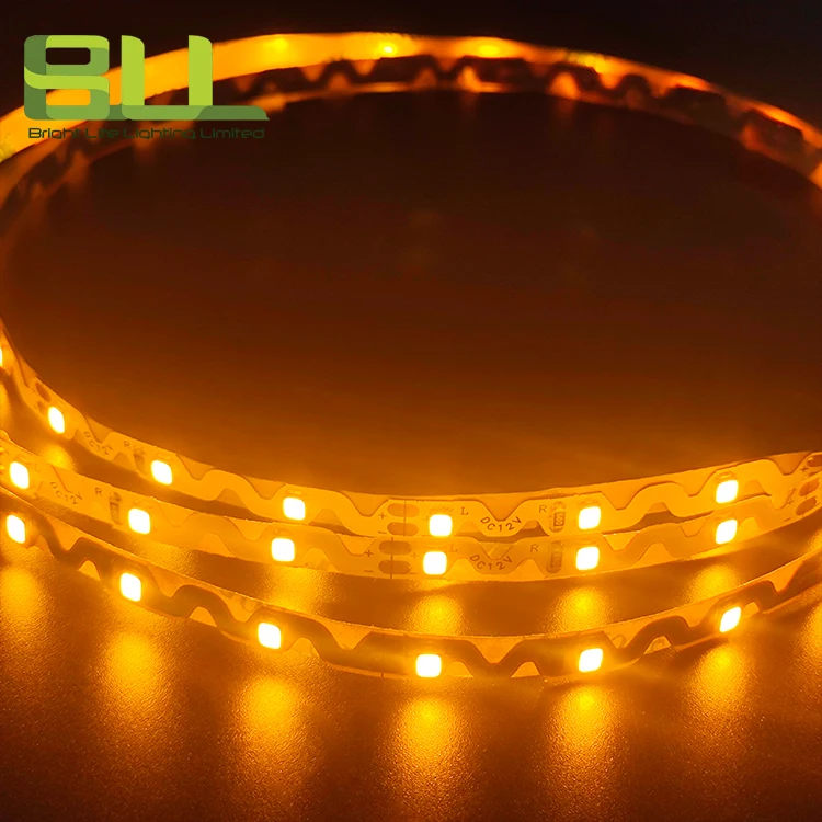 Smart Home Per Meters 60leds 12V Bendable Led Strip Light Zigzag Ice Golden yellow 2835 SMD 12V Led Strip Light