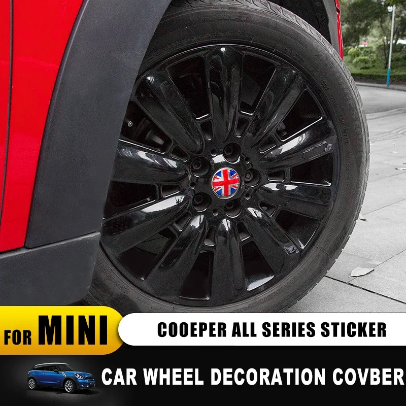 Union Jack For Mini Cooper R55 R56 R60 R61 F54 F55 F56 F60 One S JCW Wheel Center Hub Hubcaps Cover Shell Case Car
