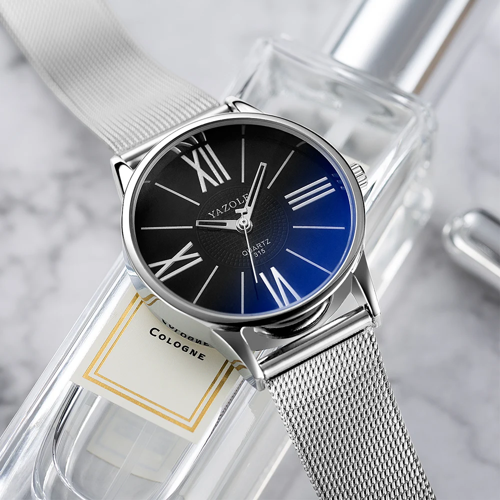 YAZOLE D 278-S Reloj Custom logo mesh belts bracelets Private label lady watches waterproof luxury women watches wholesale