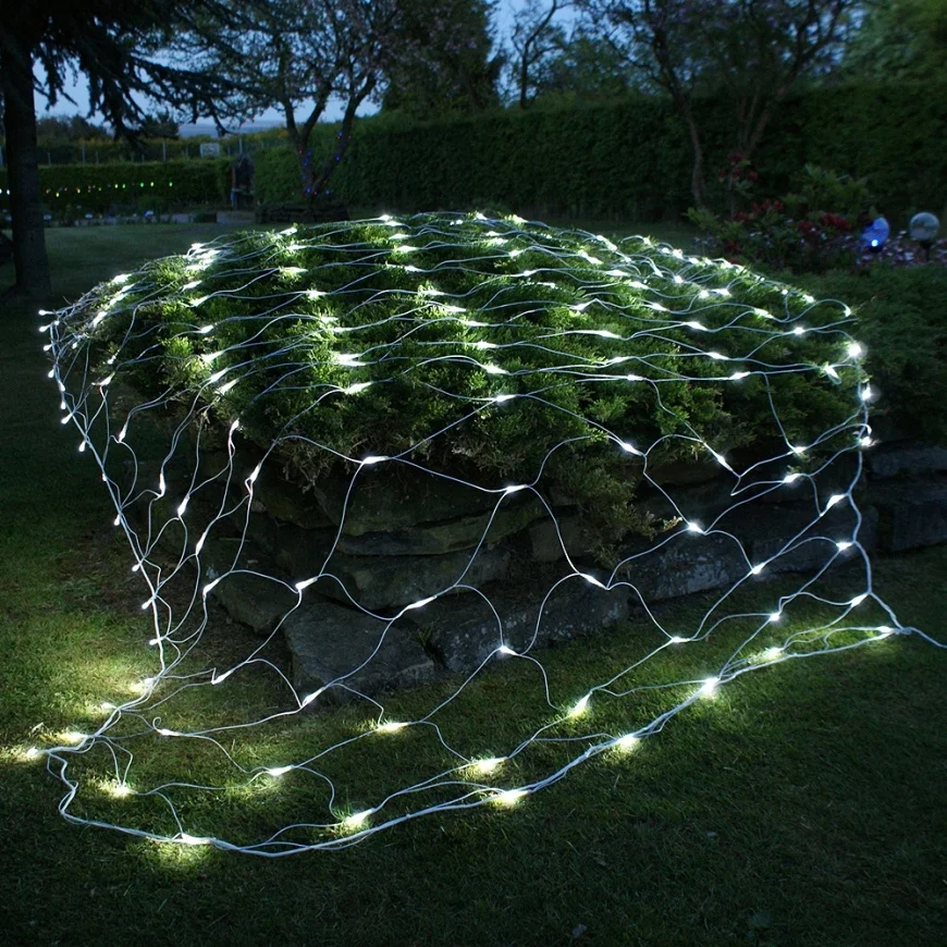 Customized 2x2M 3x3M/6x4/8*10M LED Net Mesh Fairy String Light Garland Ceiling Curtain Christmas Fairy Light Wedding Light Net