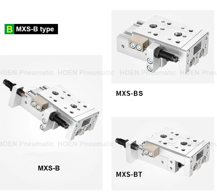 MXS материал ограничение воздушный слайд-стол MXS16-10-20-30-40-40 с двумя концами буфер регулировки двойной стержень