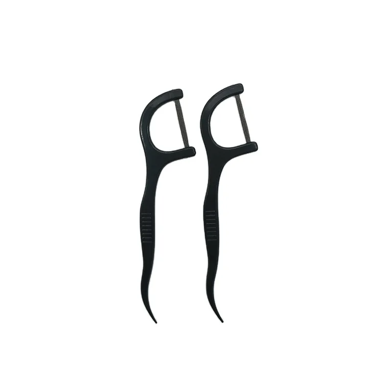 New launching charcoal flosser bamboo charcoal floss pick