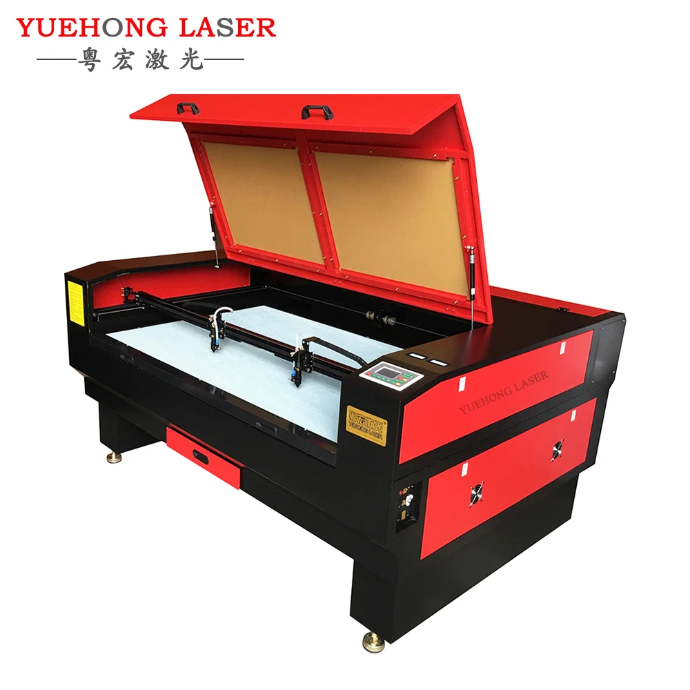 1610 100w 130w 150w Reci Laser Tube Co2 Double Head Laser Cutting Machine For Acrylic Plywood