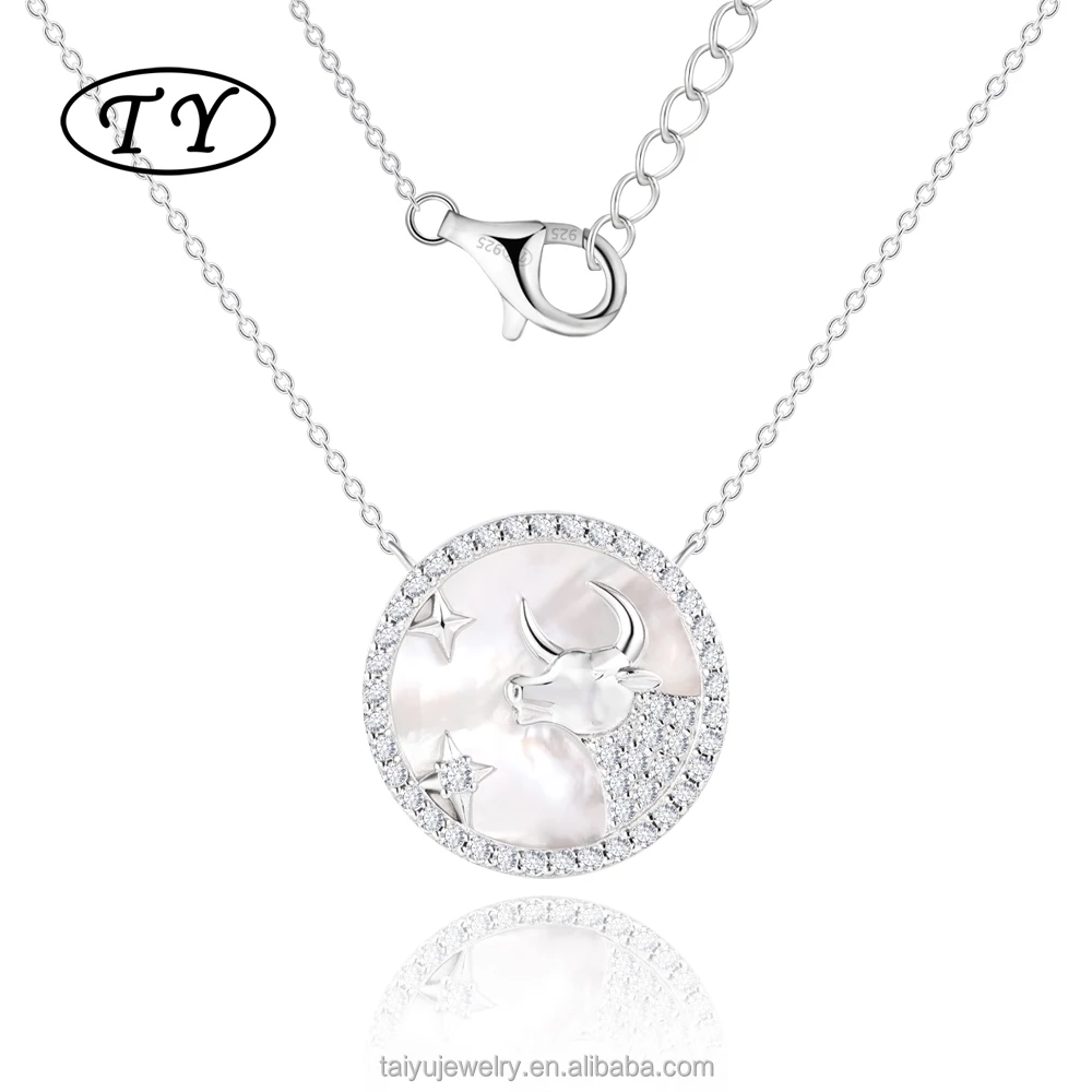 Ювелирные изделия оптом китайские Женские аксессуары на заказ ожерелье из стерлингового серебра 925 Белое колье