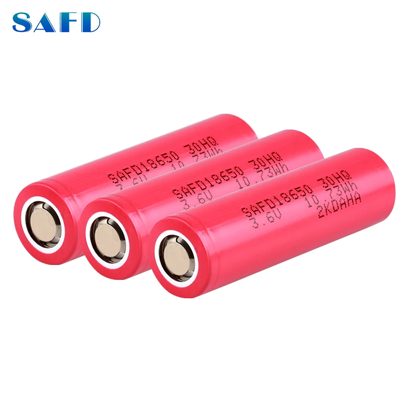 SAFD NCA 25HR 3.7V 2500mAh Original 100% 2450mAh High discharge Lithium Polymer Cell