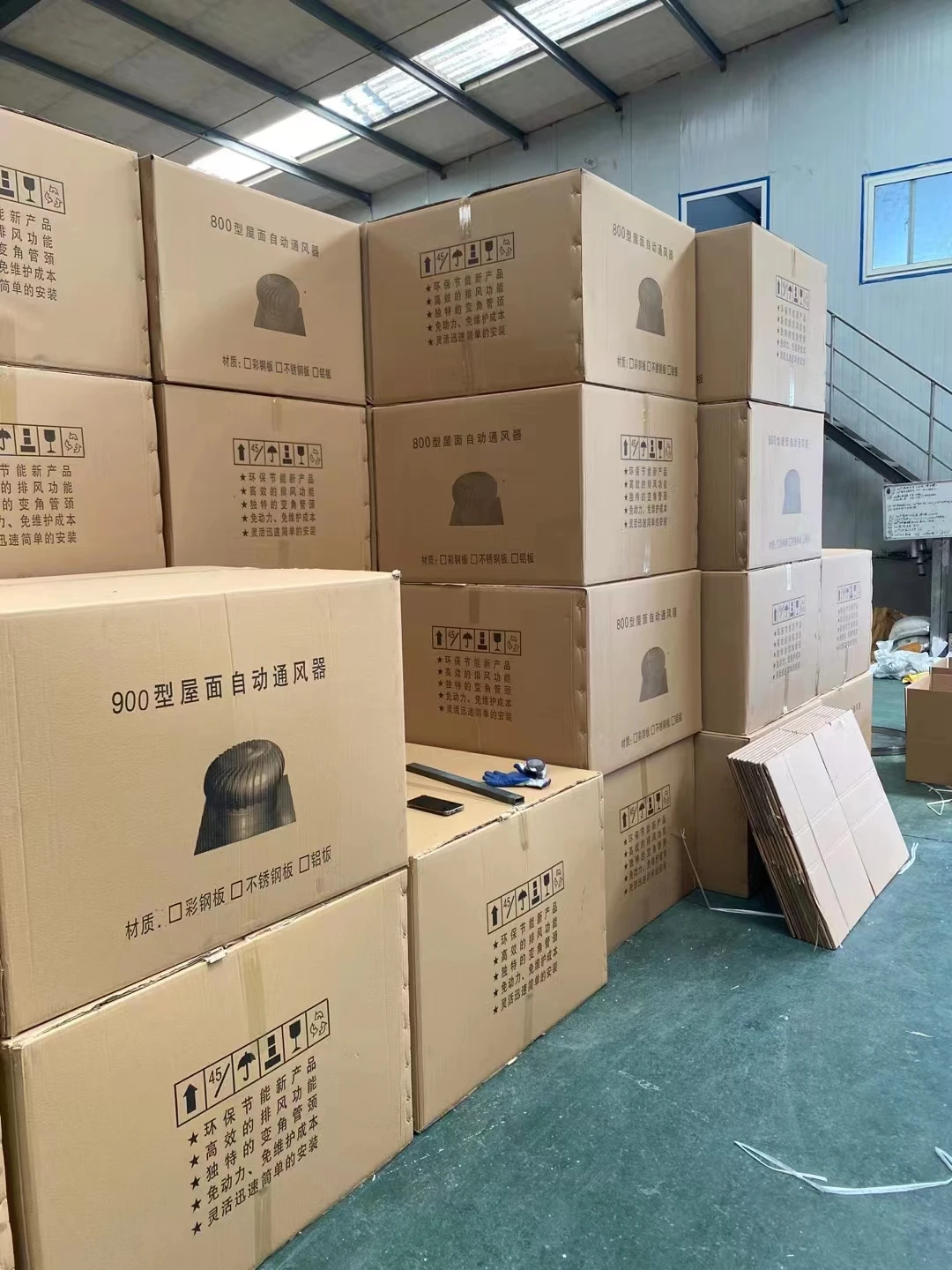 Energy Saving Roof Mounted Wind Driven Turbine Ventilator Roof Top Exhaust Fan For Warehouse Farm Factory