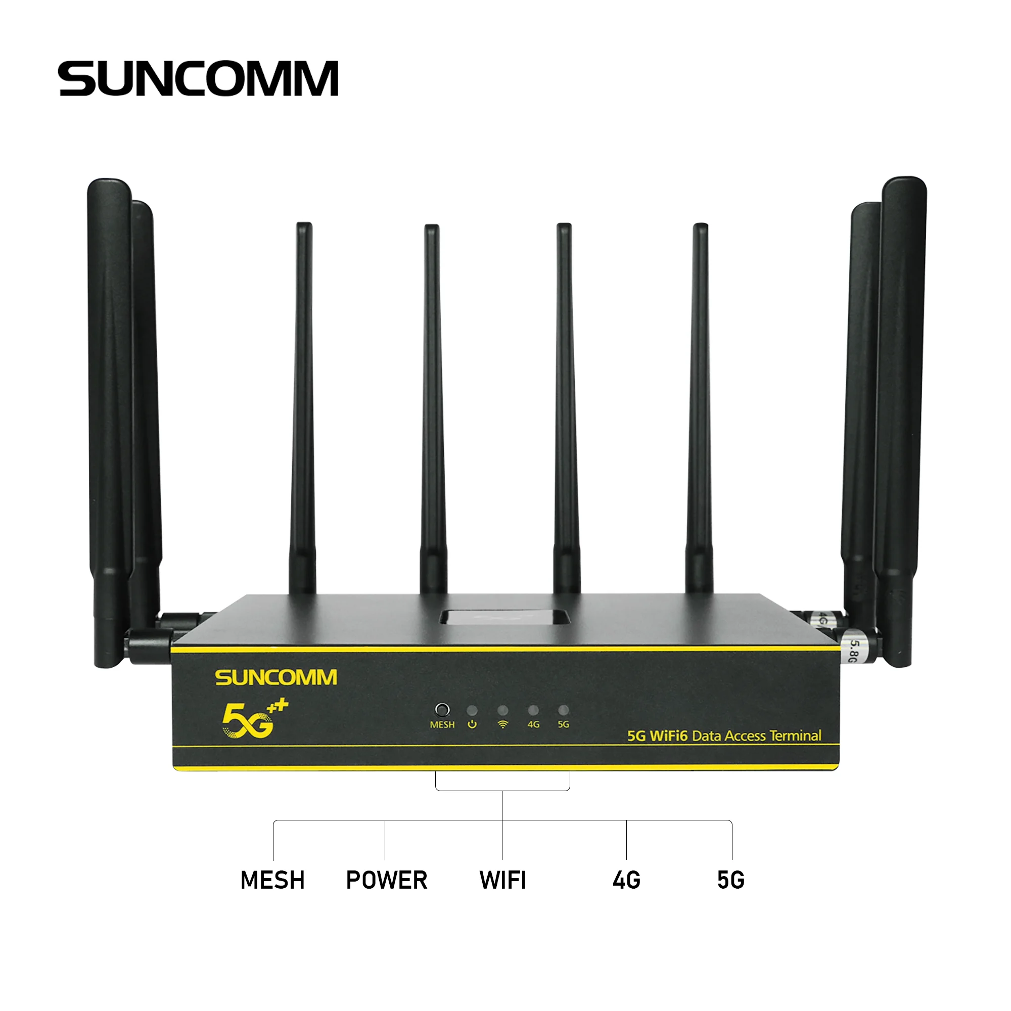 Suncomm External Antenna Home Office Industrial Lte Enterprise 5G Router With Sim Card Slot