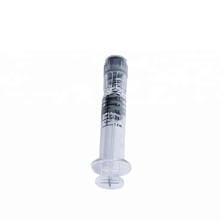hottest 1ml cbd glass syringe with luer Slip luer Lock