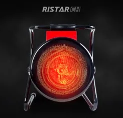 Electric heater with fan