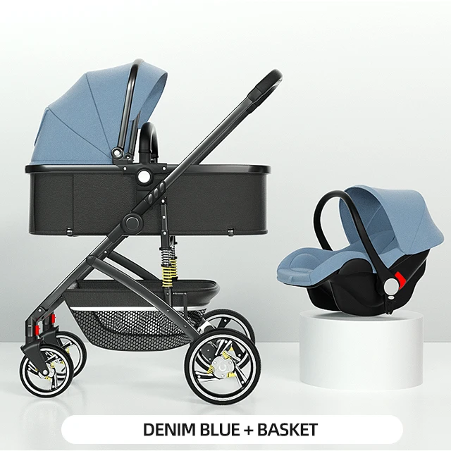 2023 New Blue Portable Baby Safety Car Seat for 0-3 Years Old