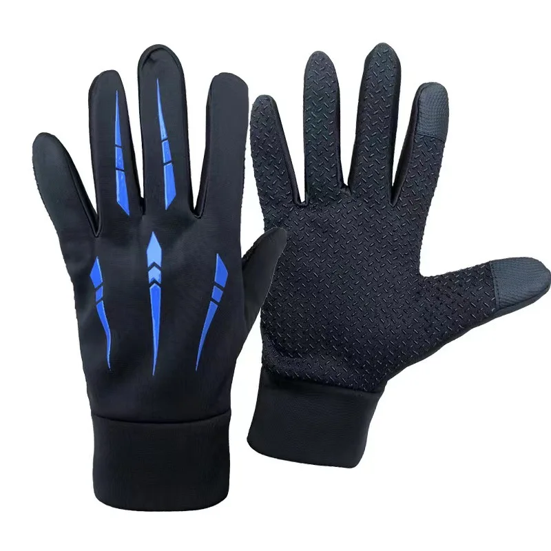 Windproof and waterproof motorcycle winter cold resistant riding full finger gloves
