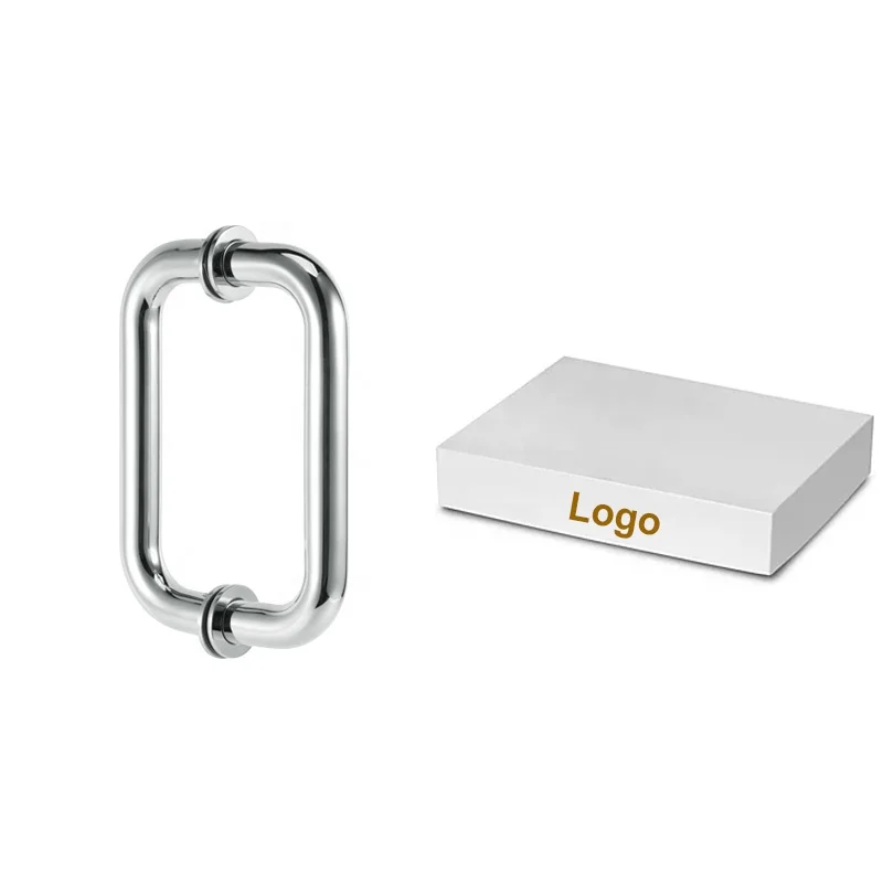 Stainless Steel Shower Door Handle Fittings Bathroom Tempered Glass Door Hardware Accessories