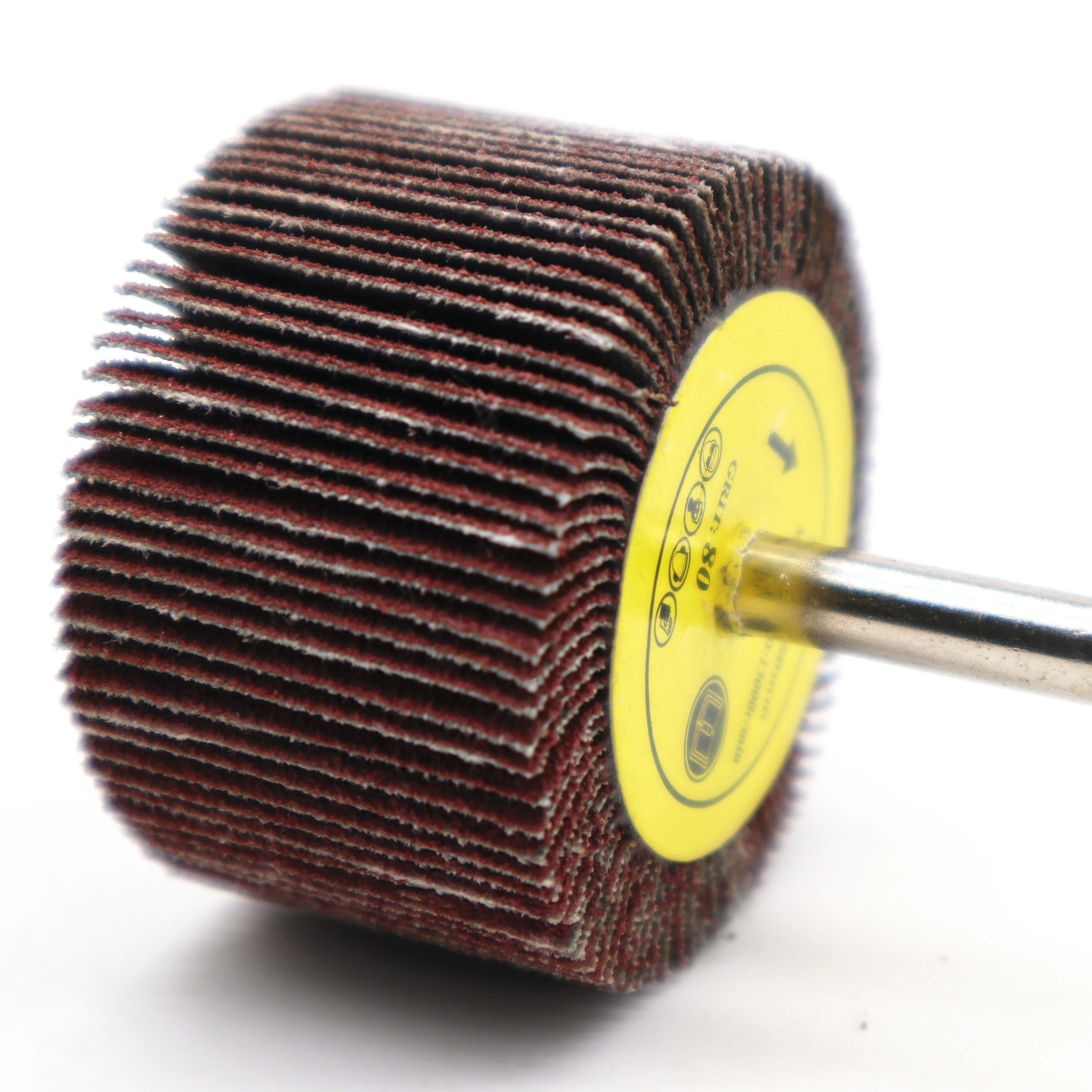 high quality flap wheel with shank flap wheel with sand paper for metal polishing