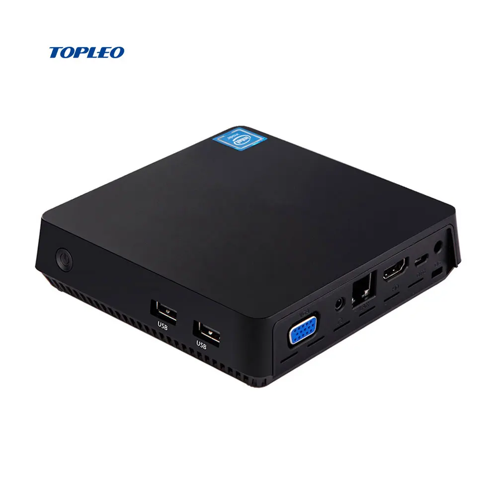 64-битный процессор Cherry trail Z8350 vga mini pc 4 nic T11 с VESA крепление для домашних развлечений и офисного работы