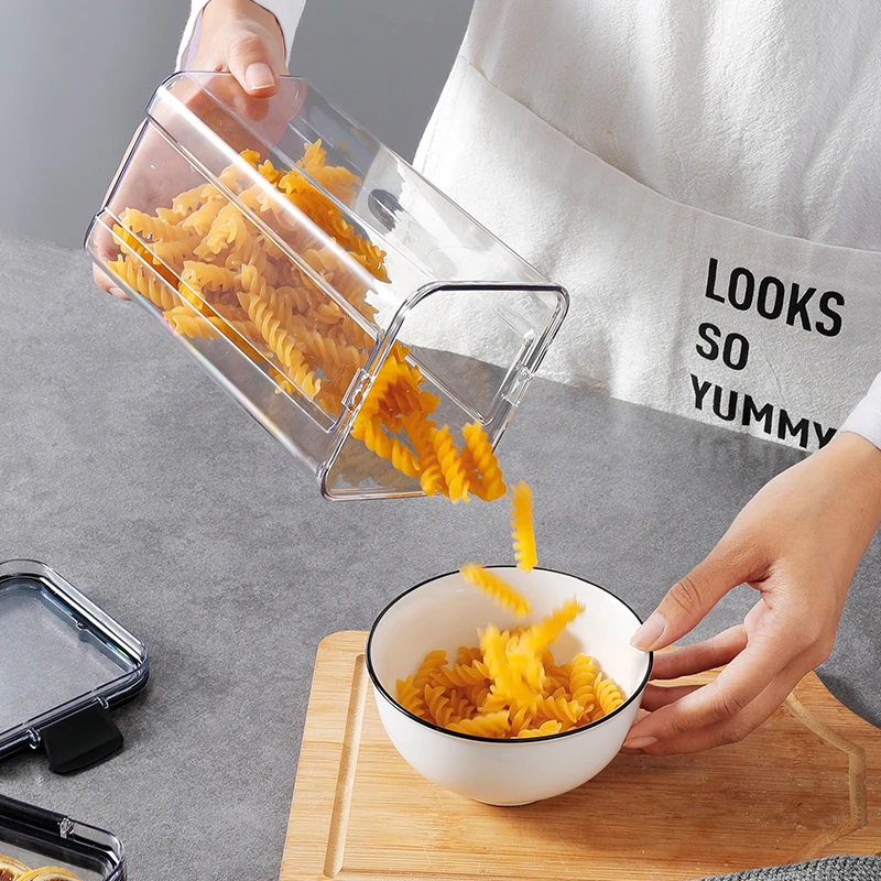 24Pcs Set Bpa-Free Airtight Container Plastic Stackable Kitchen Organizer Cereal Dry Food Storage Kitchen accessories BIn Box