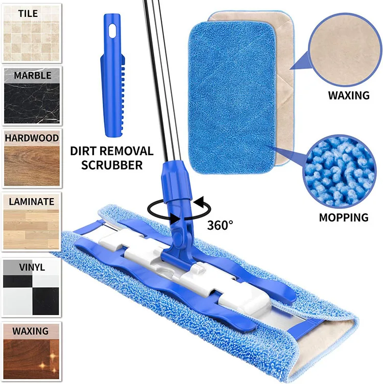 Automatic Professional Microfiber Mop Refills  Replacement Cloths Washable Reusable for twisted floor mop