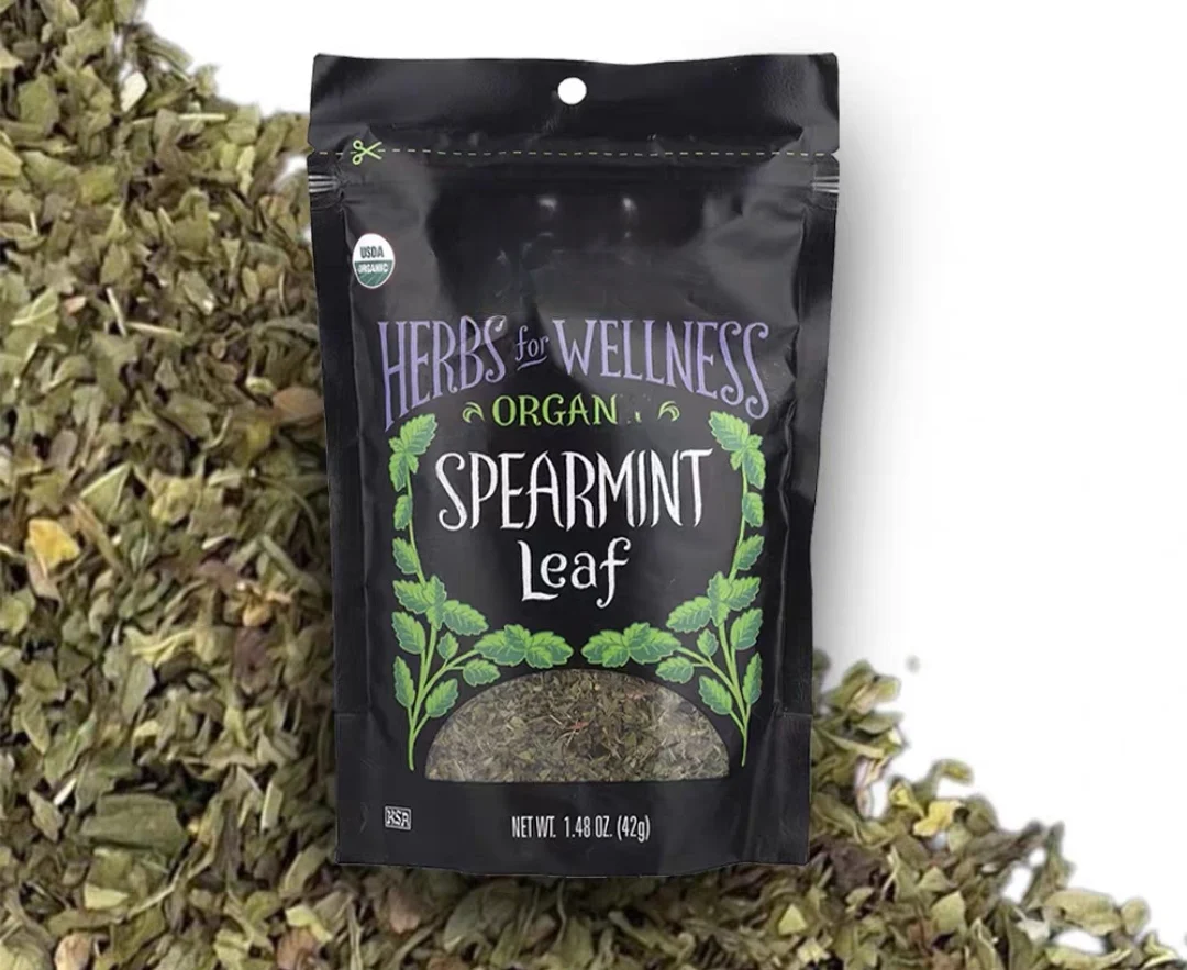 KAIYANGE wholes sample Fragments Raw Green Color Private Label Spearmint Tea sample Mentha spicata L. Spearmint Tea Mint Leaves