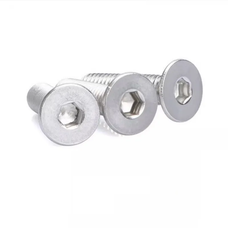 12.9 Class Stainless Steel Bolts Countersunk Head Hex Screws High Strength Screw Flat Socket Head Hexagon Bolt